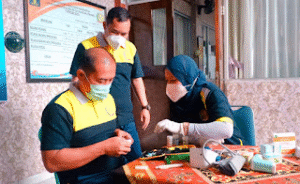 Petugas Lapas Narkotika Kelas IIA Pangkalpinang Lakukan Rikkes dan Pembagian Vitamin 