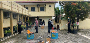 Bea Cukai Pangkalpinang Sembelih 125.860 Batang Rokok