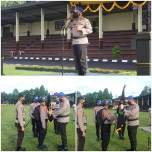 Kasetukpa Polri Lantik Perangkat Resimen Wira Mavendra Harjuna Gelombang II 2021