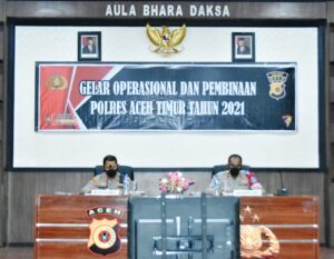Capai Vaksinasi, Kapolres Aceh Timur Berikan Apresiasi Tiga Kapolsek