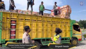 Tiga Truk Over Loading Terjaring Operasi Zebra Menumbing 2021, Kasat PJR: Kita Tilang dan Amankan