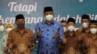 Tri Adhianto Kukuhkan Pengurus PWRI di Gedung Balai Patriot