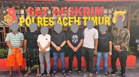 Polisi Amankan Para Terduga Pelaku Pengrusakan Barang-barang dan Fasilitas Kantor KONI Aceh Timur