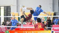Fase Gruop Double Event Putra , PON XXI Aceh -Sumut 2024 Riau Taklukkan Sulawesi Tengah