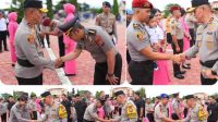 740 Personel Polri dan PNS Polda Sulteng Naik Pangkat, Ini Pesan Kapolda!