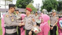 Polres Lubuk Linggau Gelar Upacara Kenaikan Pangkat