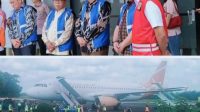 Asisten lll Kota Lubuk Linggau dan Sekda Mura Hadiri Penerbangan Perdana Super Air Jet di Gedung Terminal VIP Bandara Silampari Kota Lubuk Linggau