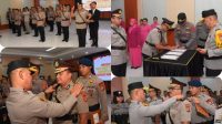 Kapolda Sulteng Pimpin Sertijab Tiga PJU dan Tiga Kapolres