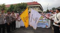 Dalam rangka Sambut Bulan Suci Ramadhan 1446 H, Polres Lubuk Linggau Lepas Pawai Pelajar Yayasan Nida’ul Jannah