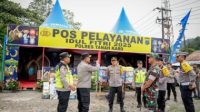 Kapolda Sumut Cek Pos Pelayanan dan Pengamanan Terpadu Idulfitri di Wilayah Tanah Karo