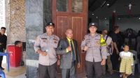 Polsek Pancur Batu Jaga Keamanan Gereja Demi Stabilitas yang Kondusif saat Ibadah Jumat Agung