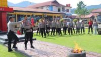 Polres Tolitoli Gelar Latihan Dalmas Sambut Hari Buruh Internasional 2025