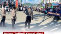 Polres Tolitoli Kawal Ketat Aksi Solidaritas “Muslim Tolitoli Peduli Palestina”