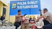 Polres Pelabuhan Belawan Peringati Idul Adha dengan Thema : Meningkatkan Keimanan dan Ketaqwaan serta Kepedulian Sosial