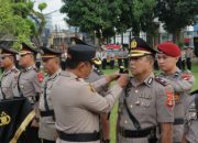 Kapolres Lubuk Linggau Pimpin Upacara Serah Terima Jabatan dan Korps Raport Kenaikan Pangkat Personel