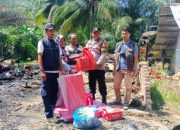 Peduli kepada Warga yang Tertimpa Musibah Kebakaran, Muspika Kecamatan Ranto Peureulak Salurkan Bantuan Masa Panik