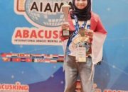 Dhiyanesya Siswa MIN 2 Langsa Juara II Hitung Cepat Sempoa Tingkat Dunia