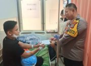 Kapolresta Palu Jenguk Personil Jagoar di RS. Bhayangkara akibat kena lemparan batu