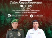 HUT TNI ke – 80 Kodim 0109/Aceh Singkil Adakan Donor Darah, Wujud Bakti untuk Kemanusiaan