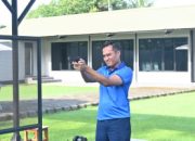 Pelihara Kemampuan Dasar Prajurit, Perwira Lanud Sultan Hasanuddin Laksanakan Latihan Menembak