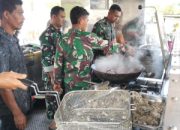 TNI Dirikan Dapur Umum di Timang Gajah, Bantu Pengungsi Terdampak Bencana