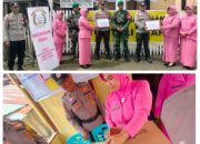 Ibu-ibu Bhayangkari Polsek Tolitoli Utara Berikan Bingkisan untuk Personil yang Bertugas Sambut Tahun Baru 2026
