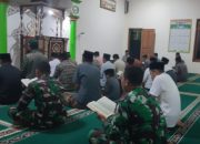 Memperkuat Keimanan dan Ketaqwaan, Satgas TMMD 127 Kodim 0728/Wonogiri Laksanakan Sholat Tarawih dan Tadarus Al-Qur’an