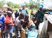Satgas TNI Konga RDB XXXIX-G Gelar Layanan Kesehatan dan Bantuan Kemanusiaan di Maliobongo