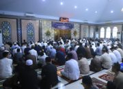 Umat Muslim Lanud Sultan Hasanuddin Laksanakan Sholat Idul Fitri di Masjid Nurussamawat