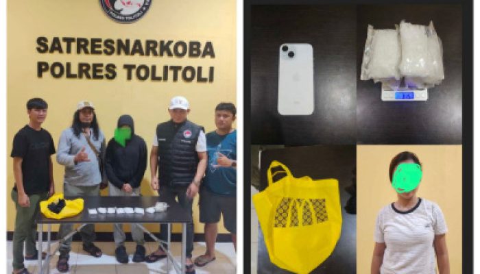 Polres Tolitoli Bongkar Peredaran Narkoba: Wanita Muda Diamankan dengan 315 Gram Sabu
