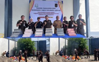 Kejati Sulteng Musnahkan 3,2 Juta Batang Rokok Ilegal di Rupbasan Palu