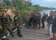 Koops TNI Habema Evakuasi 44 Pendulang Emas dari Gangguan OPM di Pegunungan Bintang