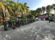 Danramil 06/Kamboja Pimpin Apel Gotong Royong Pembinaan Lingkungan Hidup Kodam II/Sriwijaya