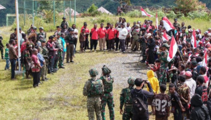 Kodim 1714/PJ, Polri Bersama Pemda Gelar Kirab Merah Putih: Bersatu Dalam Keberagaman, Berdaulat dalam Persatuan Menjaga NKRI Harga Mati