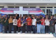 Meriahkan Pesparawi Nasional XIV 2026. Ketua Persit KCK Daerah XVIII/Kasuari dan Prajurit Kodam Kasuari Tebar Semangat Kebersamaan