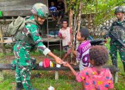 Satgas Yonif 645 GTY Pos Muara Nawa Melaksanakan Kegiatan Teritorial ke Rumah Masyarakat