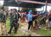 Perkuat Hubungan dengan Masyarakat Sekitar Penugasan, Satgas Pamtas Yonif 645/GTY Laksanakan Anjangsana
