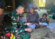 Gerakkan Binter Anjangsana, Satgas Yonif 645/Gty Berikan Pelayanan Kesehatan bagi Warga Distrik Eragayam