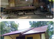 HUT Bhayangkara ke-80, Polsek Teluk Bayur Gelar Bedah Rumah Bagi Warga Warga Kurang Mampu