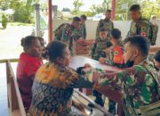 Wujud Nyata Kepedulian Satgas Pamtas Kewilayahan RI-PNG Yonif 764/IB melalui Pelayanan Kesehatan