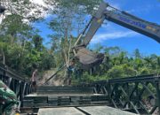 Pembangunan Jembatan Modular 24 Meter di Nias Utara Rampung