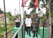 Danrem 031/WB Tinjau Jembatan Perintis Garuda, Wujud Dukungan terhadap Pembangunan Infrastruktur di kabupaten Inhil
