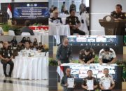 Kejati, Pengadilan Tinggi dan Ditjenpas Sulteng Teken PKS Persidangan Elektronik