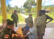 Satgas Pamtas Kewilayahan RI-PNG Yonif 764/IB Berikan Sosialisasi kepada Warga