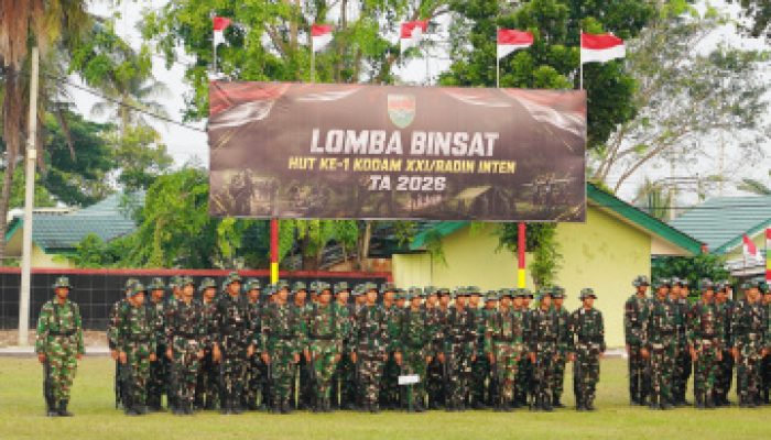 Semangat Juang Diuji, 12 Satuan Bertarung di Lomba Binsat HUT ke-1 Kodam XXI/RI